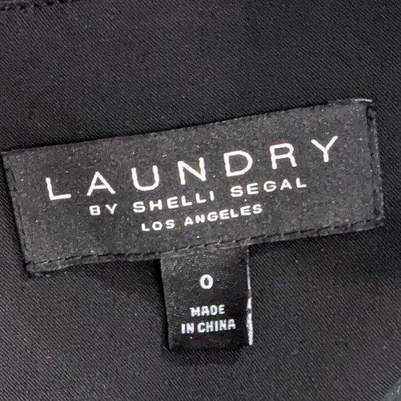 LAUNDRY BY SHELLI HALTER BLACK JUMPSUIT SIZE 0 NWT 💖 - Picture 6 of 7